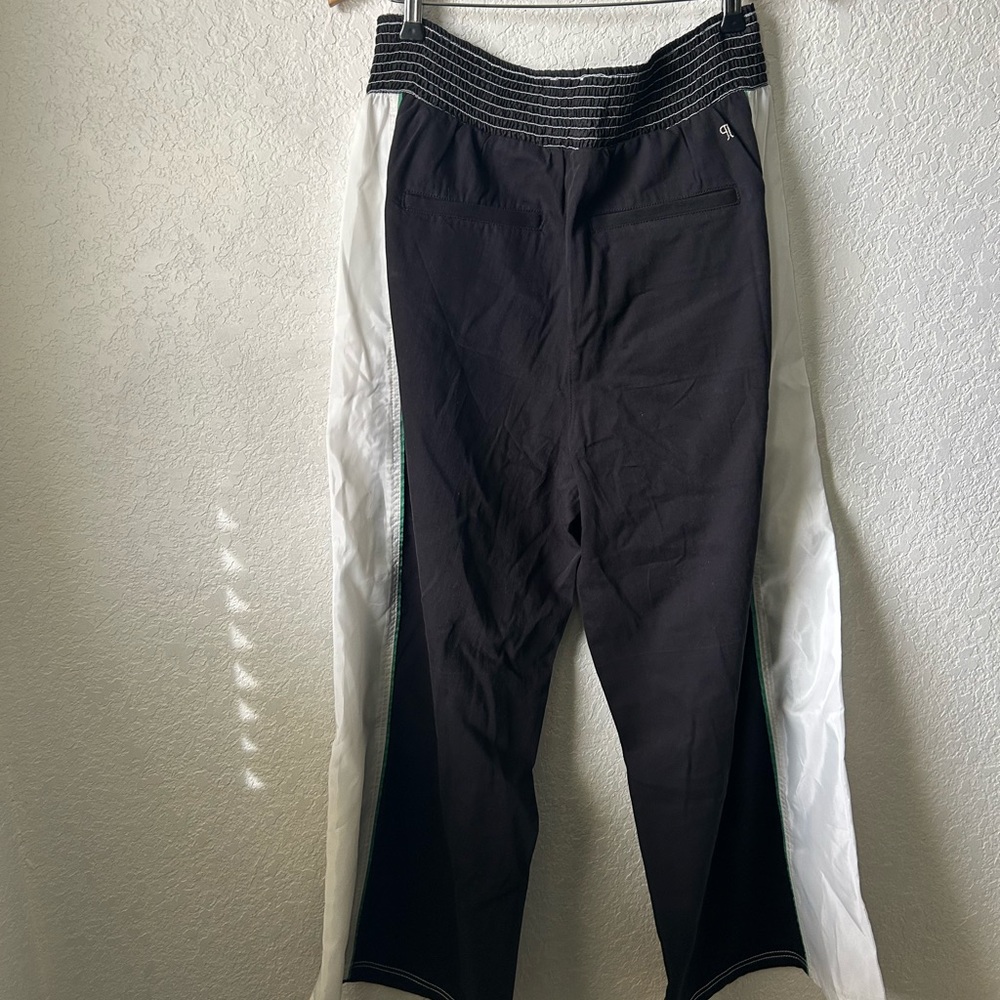 Pilcro Black Wide-Leg Pants with Contrast Stitching - Picture 7 of 16